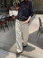 HIGH-WAIST STRAIGHT PANTS 2456
