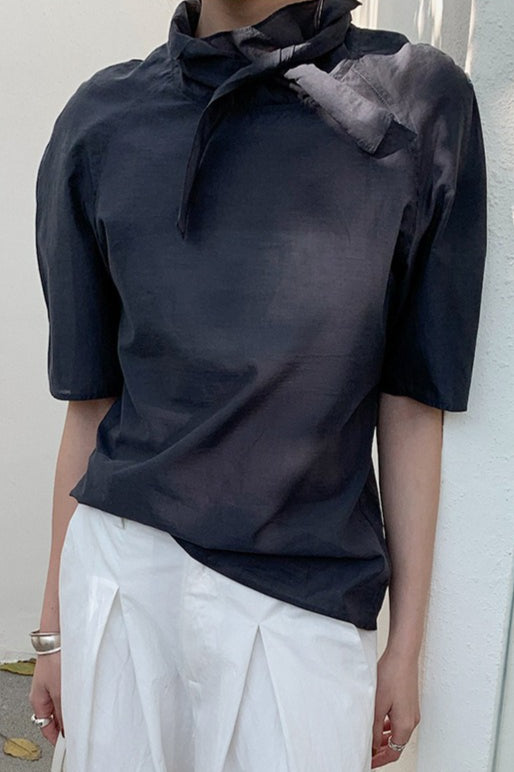 TIE SHEER BLOUSE 2316