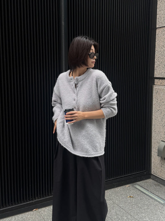 OVERSIZED HENLEY KNIT 2230