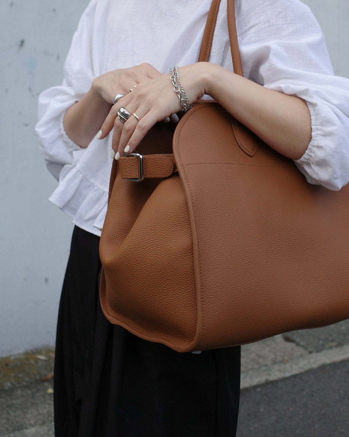 【予約商品】ベルトボストンバッグ(ラージ) 1425 ※12月中旬順次発送(Blackのみ)