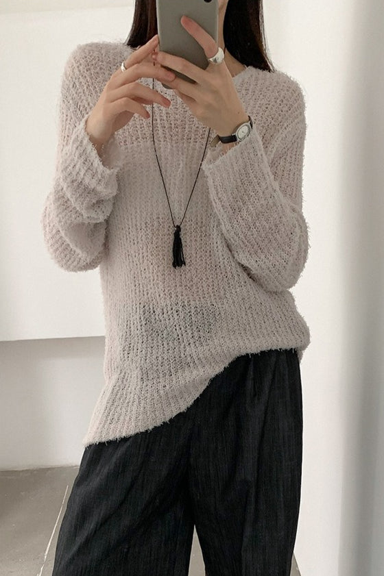 LOOSE ROUND NECK KNIT 2319