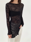 SHEER KNIT LONG TOP 2120