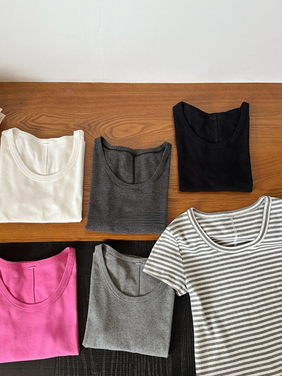 FINE BORDER TEE 2475