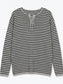 LACE-UP STRIPE KNIT 2489