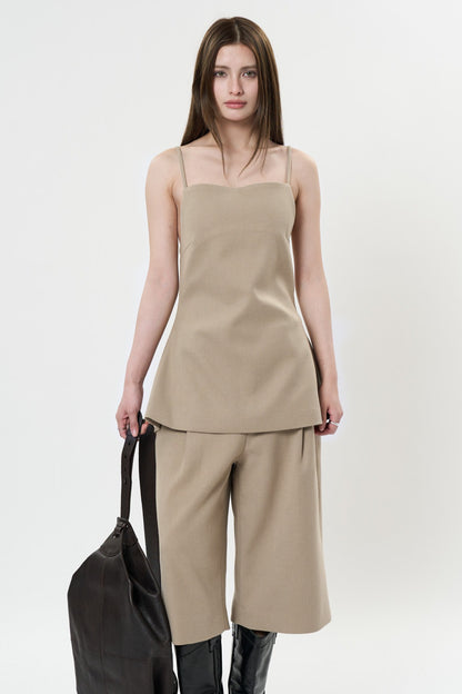 BACK RIBBON CAMISOLE VEST (SET) 2251