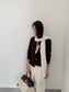LOOSE ASYM V-CARDIGAN 2464