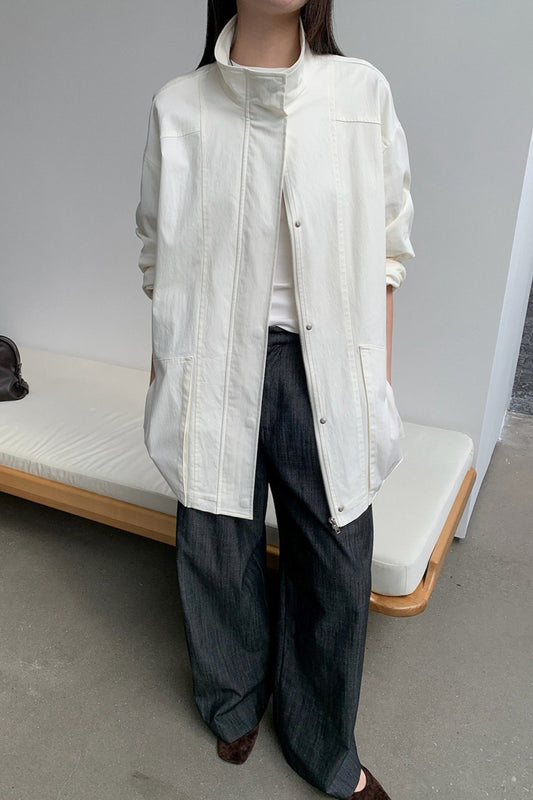 OVERSIZED STAND COLLAR JACKET 2321