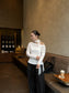 ASYM SHEER TIE TOP 2487