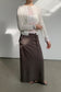 WRAP DETAIL LONG SKIRT 2308