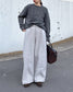 STRAIGHT WIDE PANTS 2222