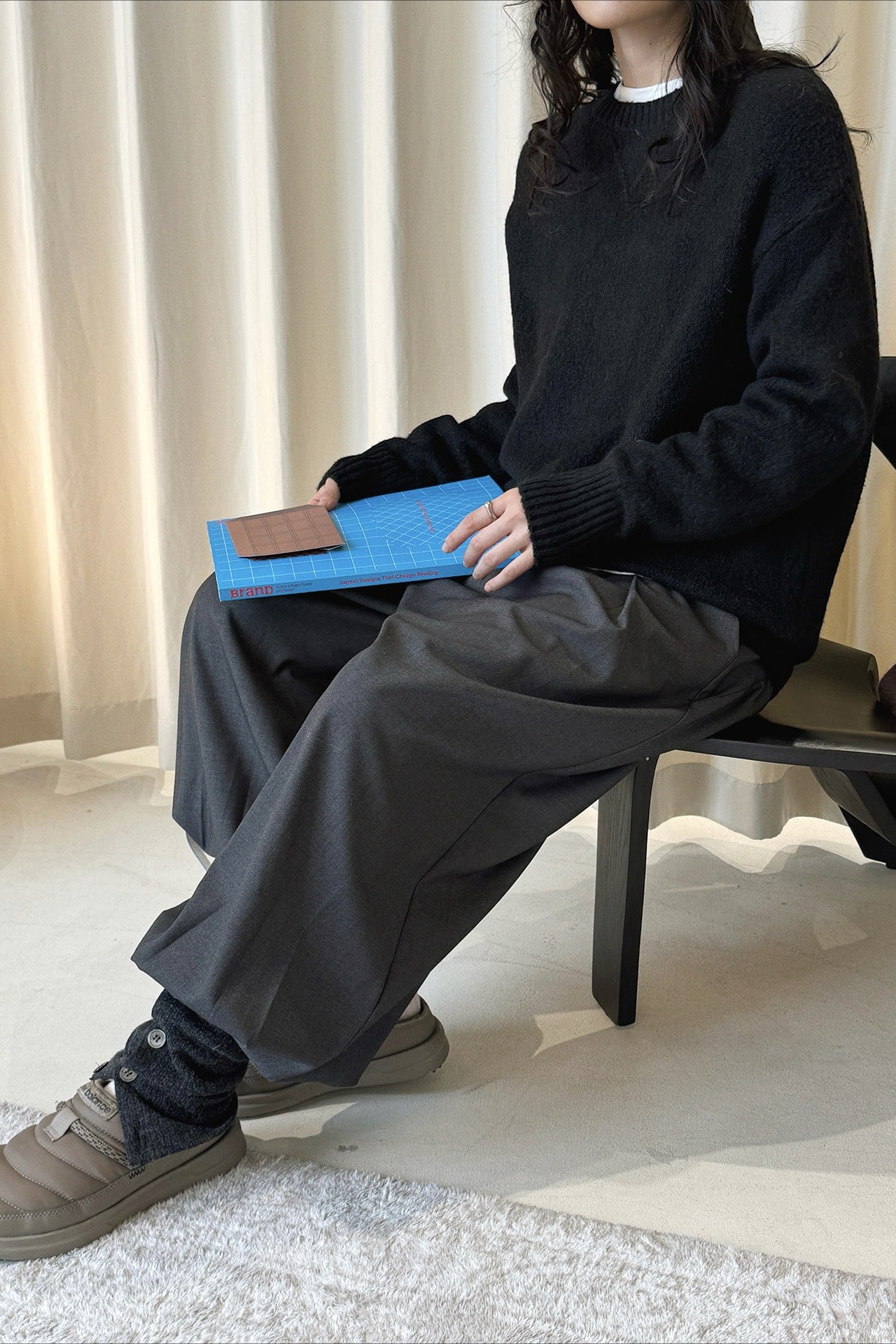 ニットトップ ショートパンツ セットアップ 2266