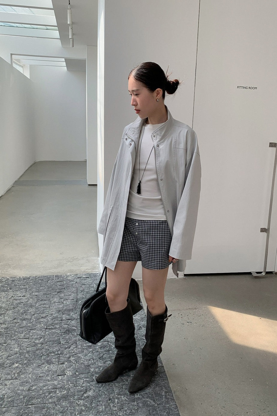 OVERSIZED STAND COLLAR JACKET 2321