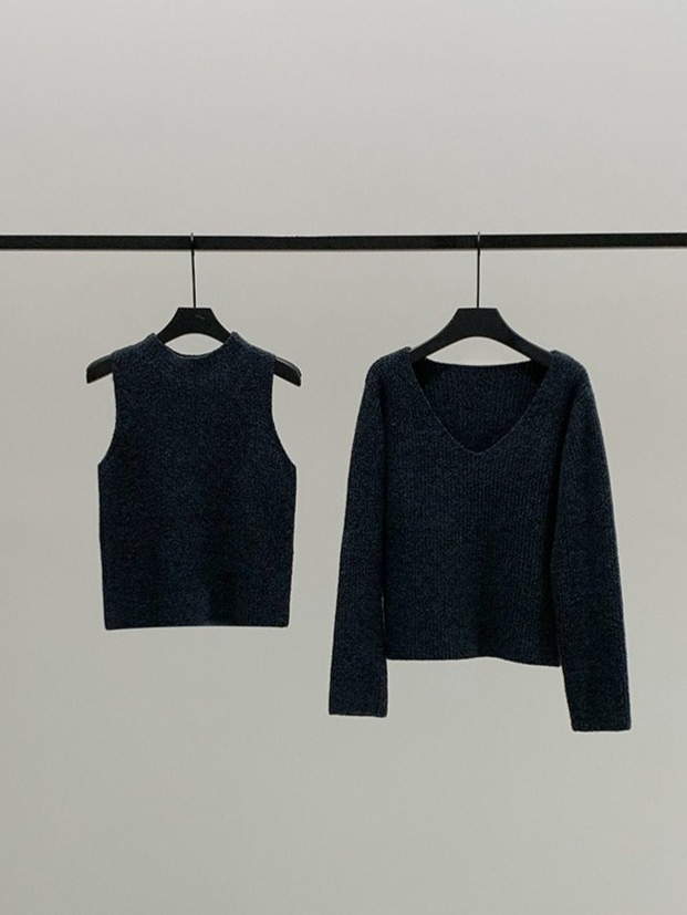 レイヤードプチハイネックニット 2210