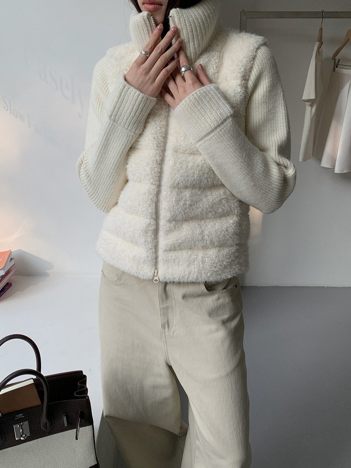 BOA COMBI KNIT JACKET 2523