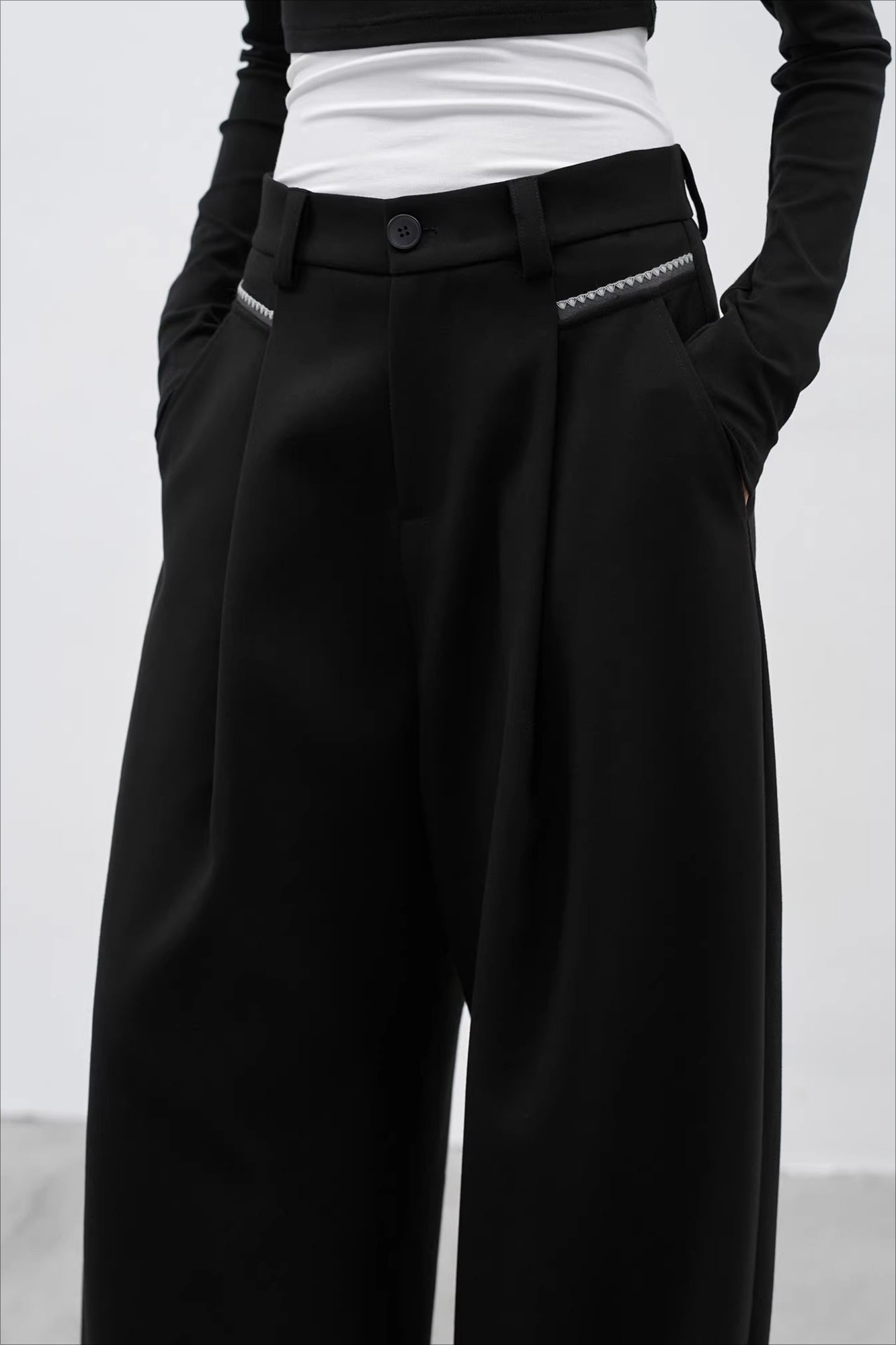 タックデザインワイドパンツ 2290
