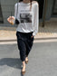 LOOSE GRAPHIC TOP 2451