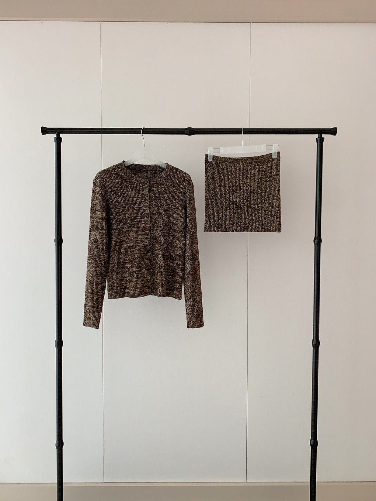 MIXED KNIT TUBE & CARDIGAN 2468