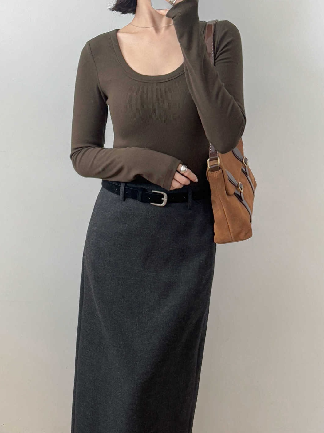 カップ付きロングTシャツ 2190