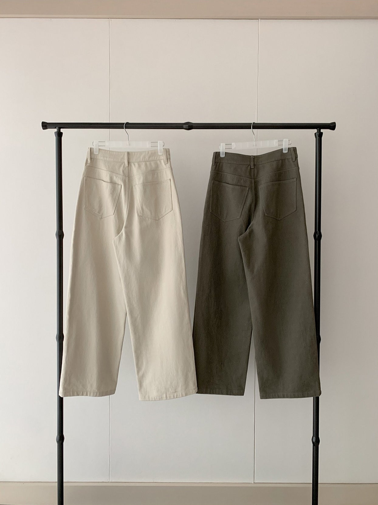 HIGH-WAIST STRAIGHT PANTS 2456