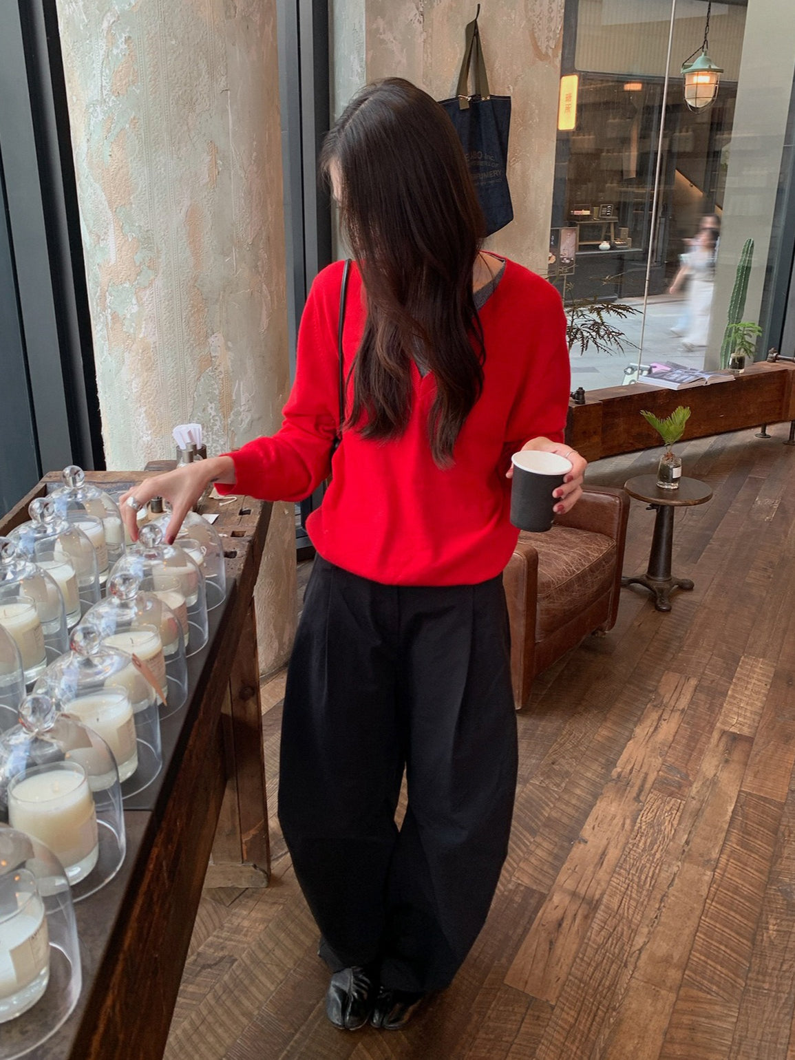 LAYERED-LOOK MINIMAL KNIT 2454