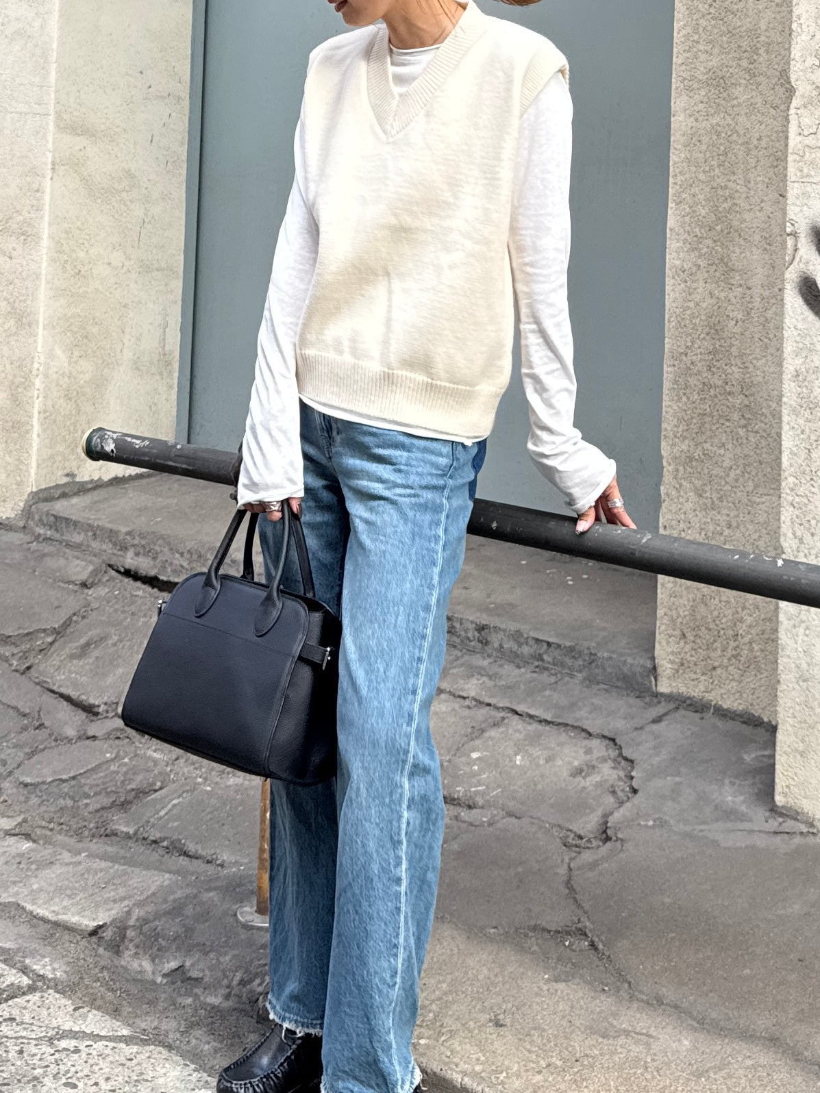 DOUBLE NUANCE NECK TOPS × chiiica03