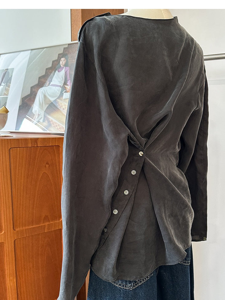 NUANCE DRAPE BLOUSE 2473
