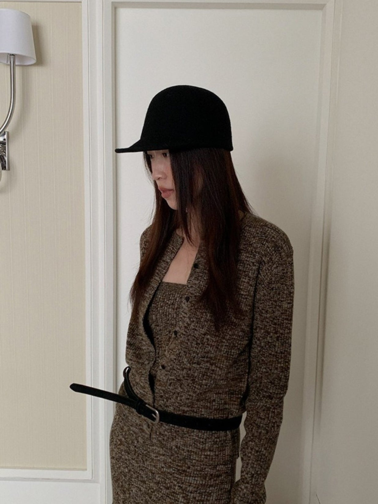 MIXED KNIT TUBE & CARDIGAN 2468