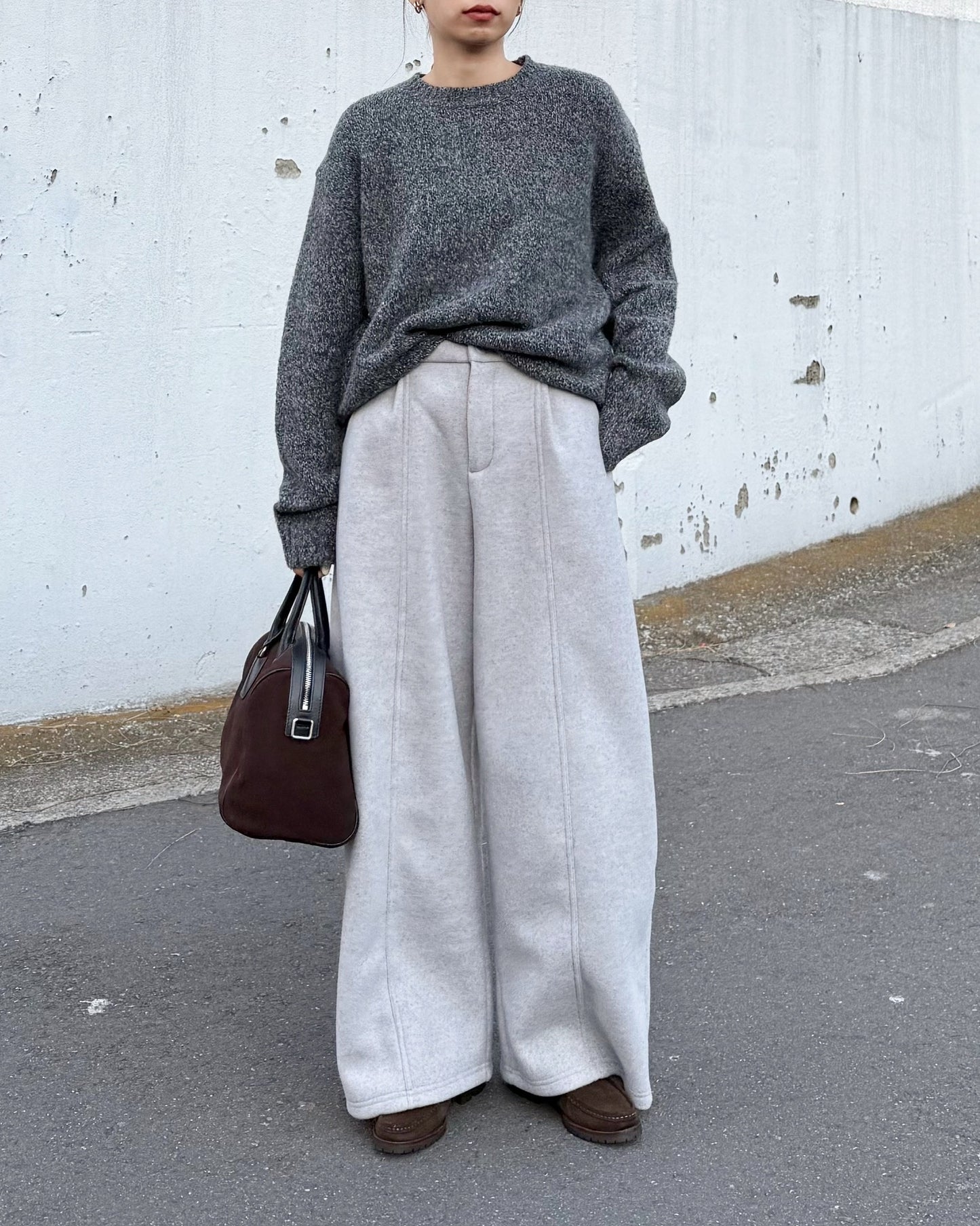 STRAIGHT WIDE PANTS 2222