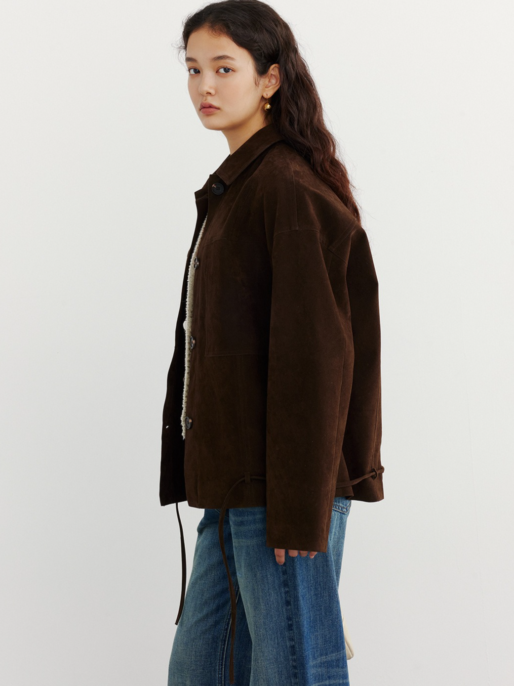 SUEDE HEM LOOP TIE JACKET 2132