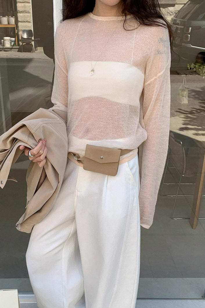 SEE THROUGH SUMMER KNIT 2298
