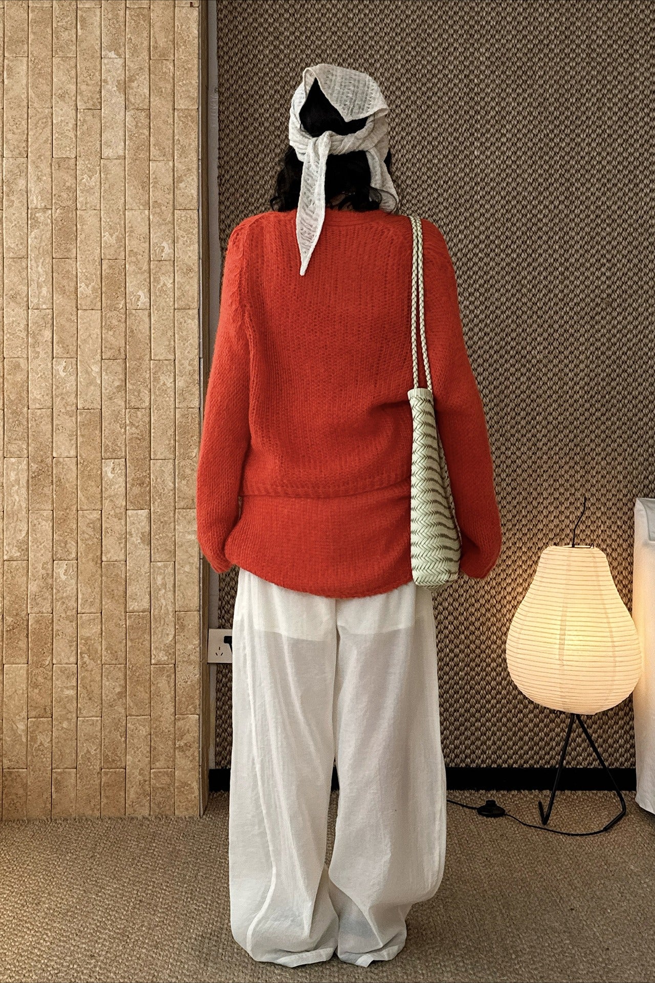 透かし編みニットアンサンブル 2273