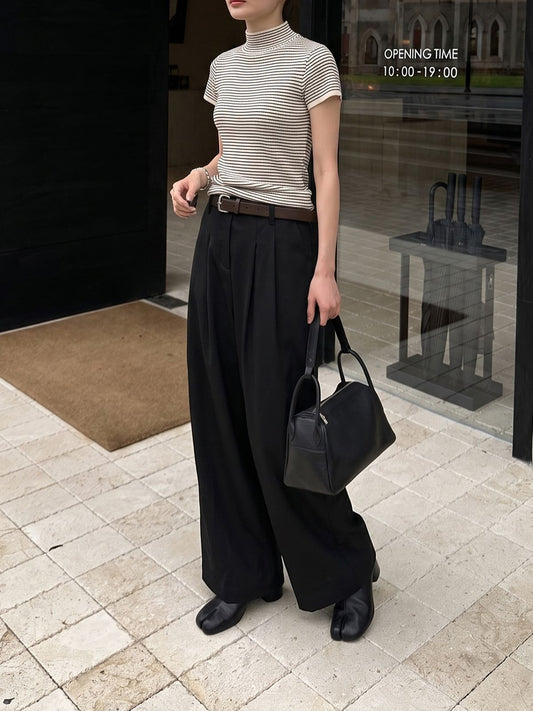 BELTED WIDE PANTS 2483