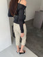 ONE-SHOULDER SHEER TOP 2467