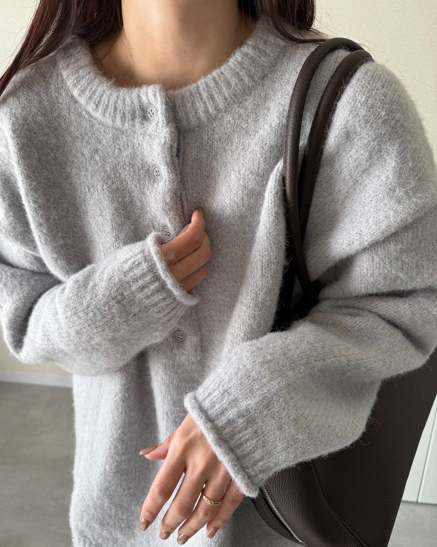 ヘンリーネックオーバーサイズニット2230