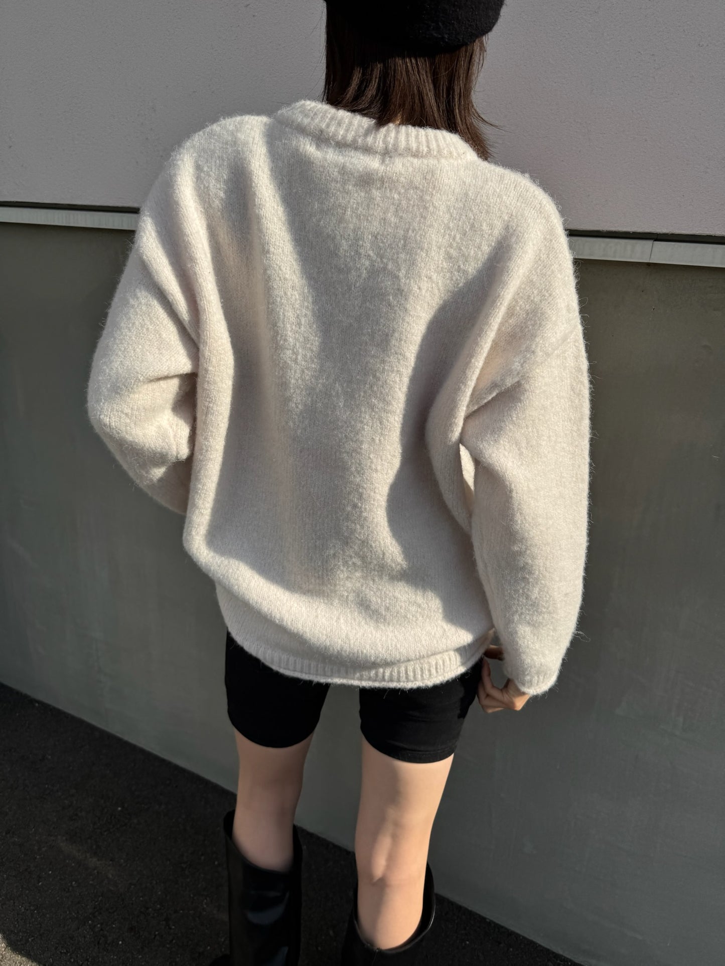 ヘンリーネックオーバーサイズニット2230