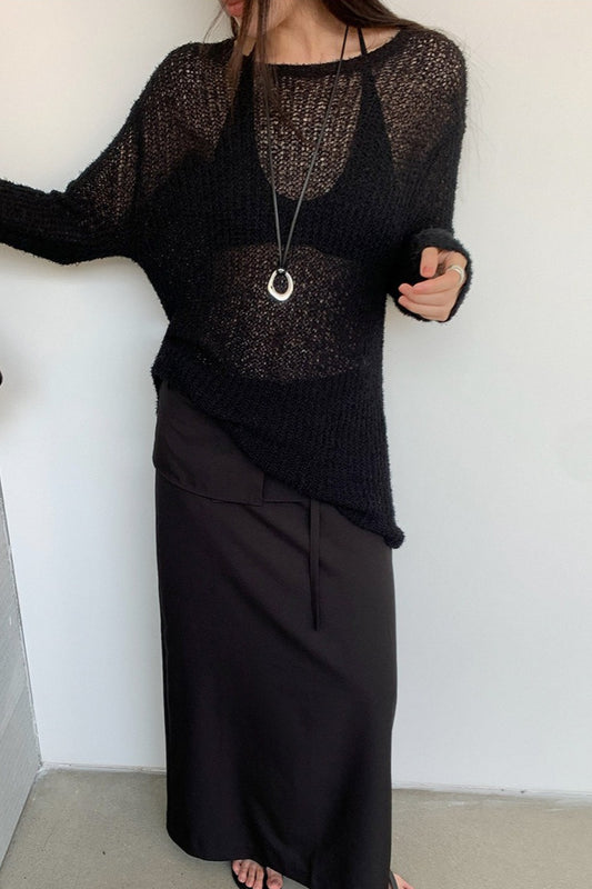 LOOSE ROUND NECK KNIT 2319