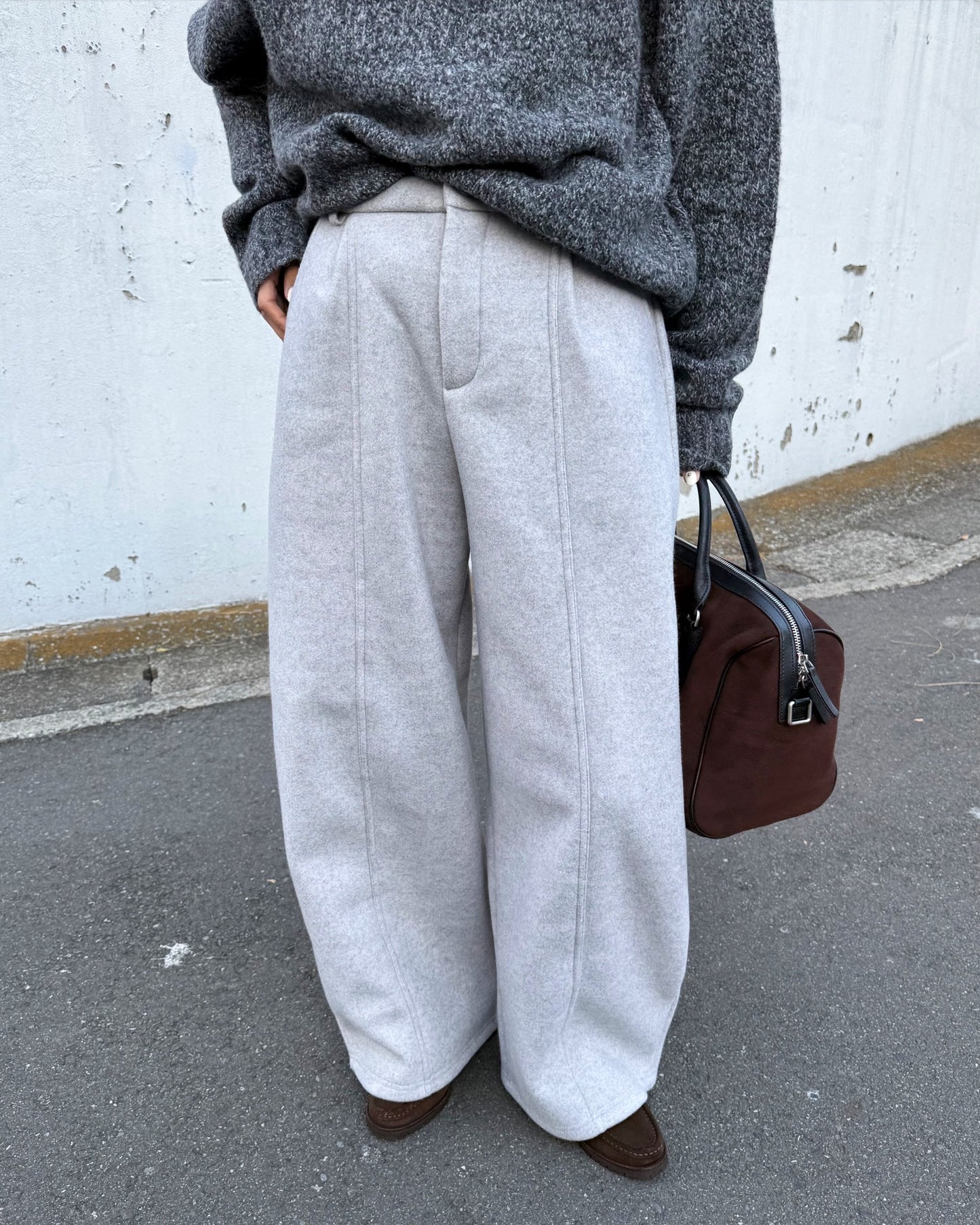 STRAIGHT WIDE PANTS 2222