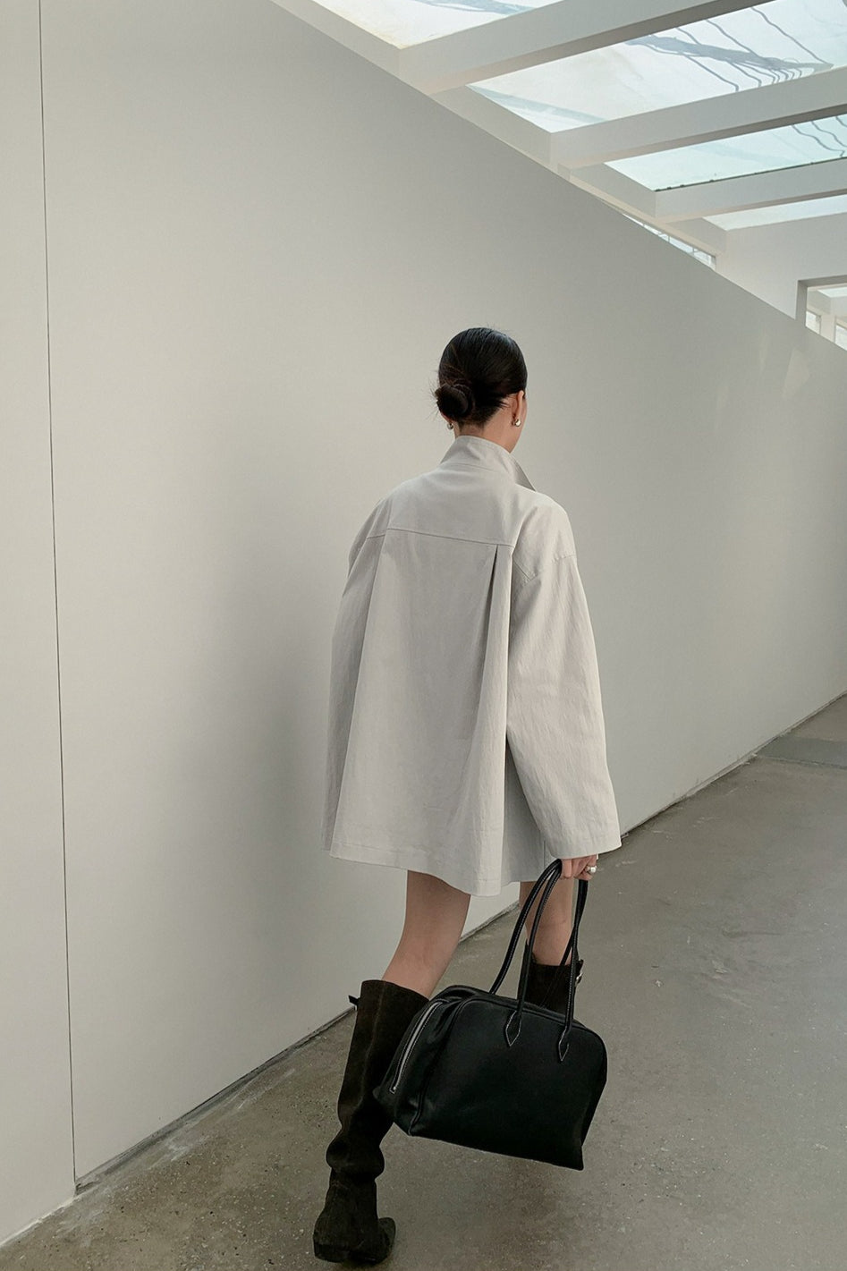 OVERSIZED STAND COLLAR JACKET 2321