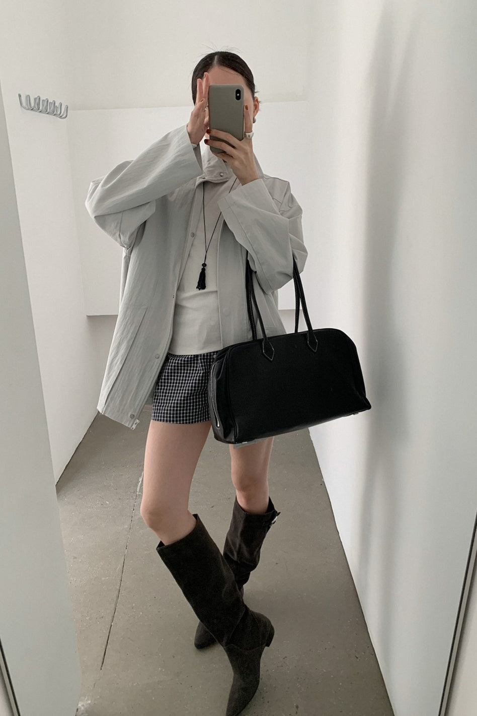 OVERSIZED STAND COLLAR JACKET 2321