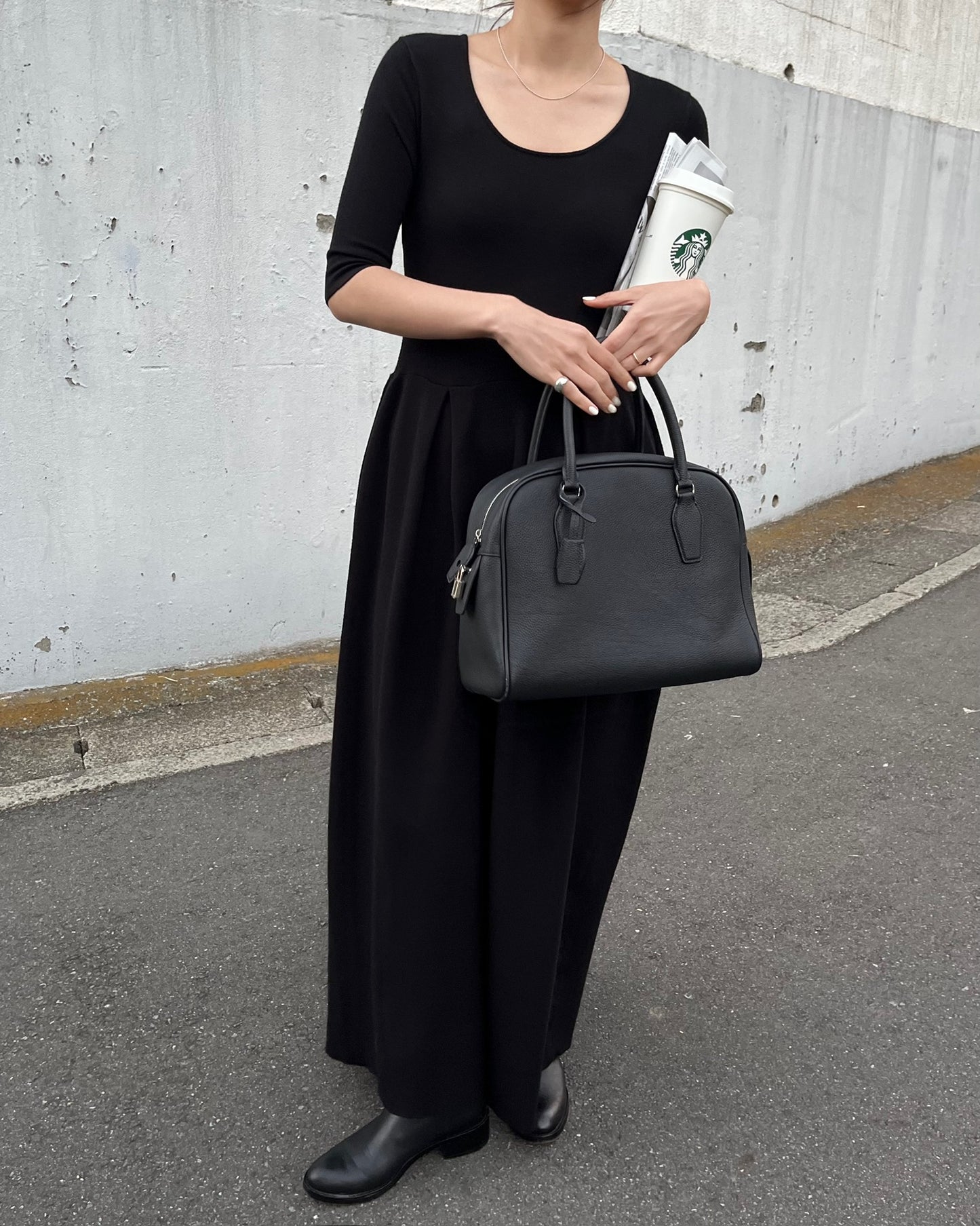 レザーミニボストンバッグ(キーチャーム付き) 2007