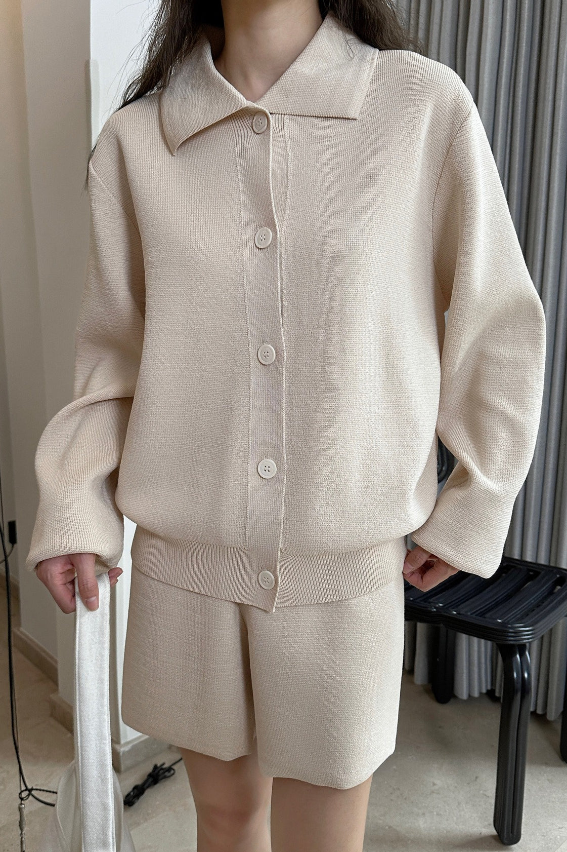 スタンダードカラーニットカーディガン(SETUP) 2249