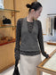 2PCS HALTER KNIT & TOP 2505