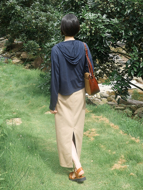 フード付きカーディガン 2081
