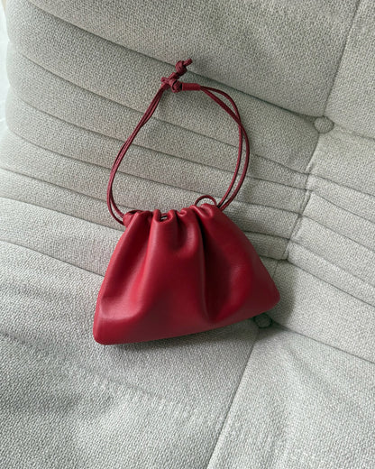 SHEEPSKIN GATHERED BAG (MINI) 1485