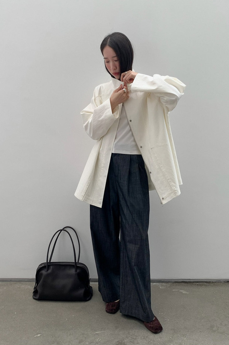 OVERSIZED STAND COLLAR JACKET 2321