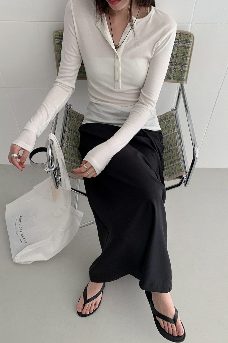 BUTTON HENLEY TOP 2314