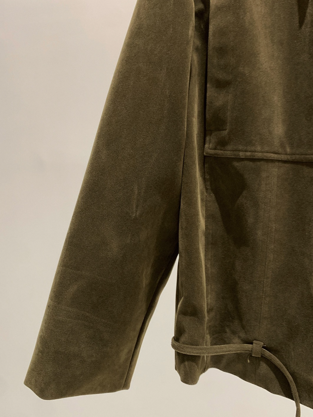SUEDE HEM LOOP TIE JACKET 2132