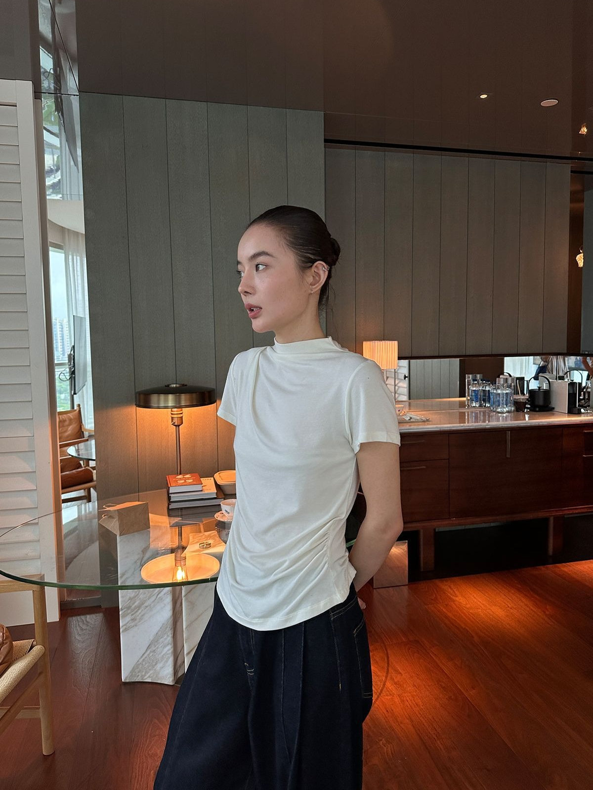 MINIMAL MOCK NECK TOP 2484