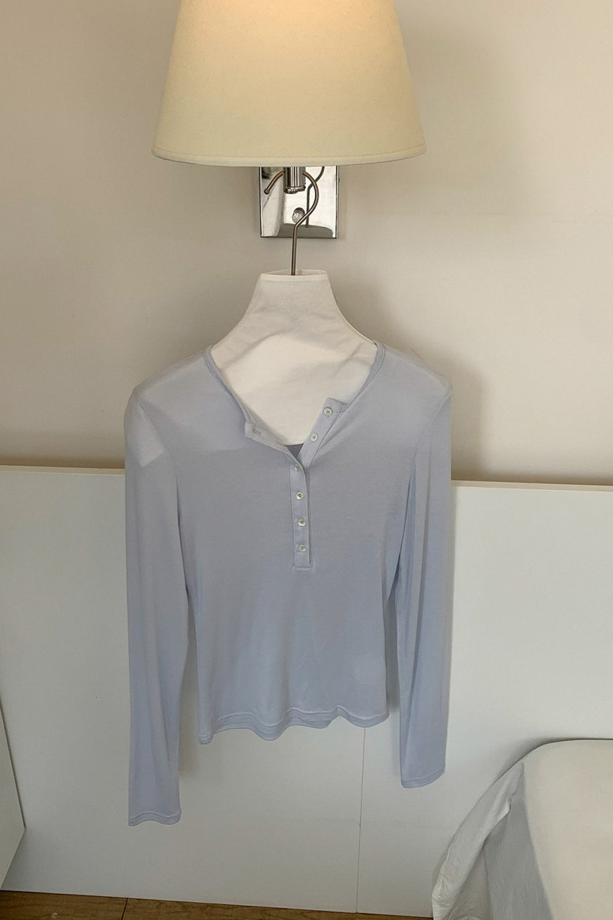 BUTTON HENLEY TOP 2314