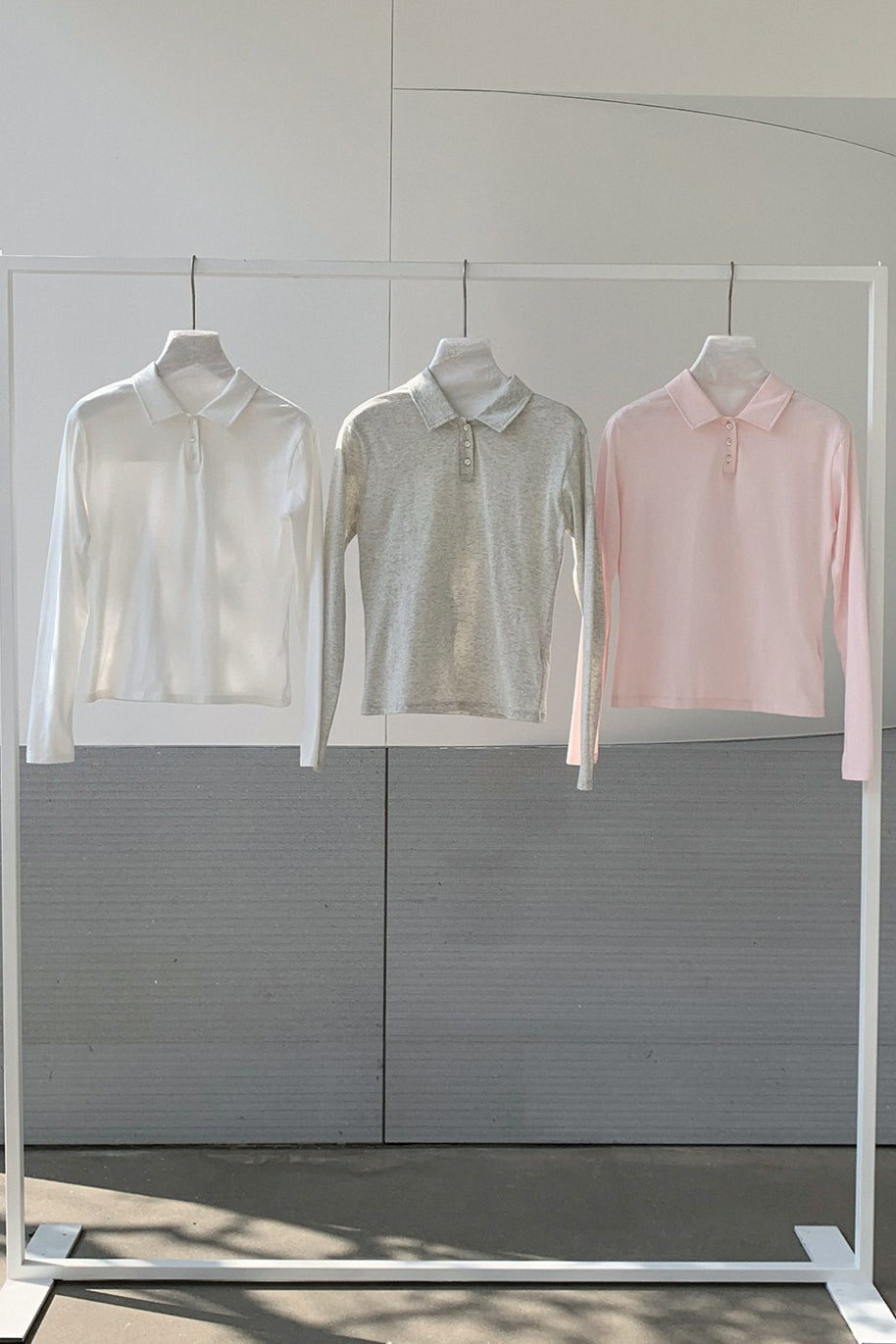 POLO COLLAR COTTON TEE 2299